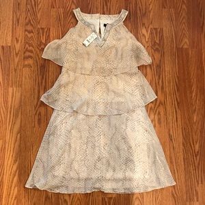 White House Black Market Ruffle Tier Dress - NWT